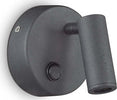 Applique-Moderna-Round-Page-Metallo-Nero-Led-3W-3000K-Luce-Calda