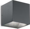 Applique-Moderna-Rubik-Alluminio-Antracite-Led-8,5W-4000K-Luce-Naturale