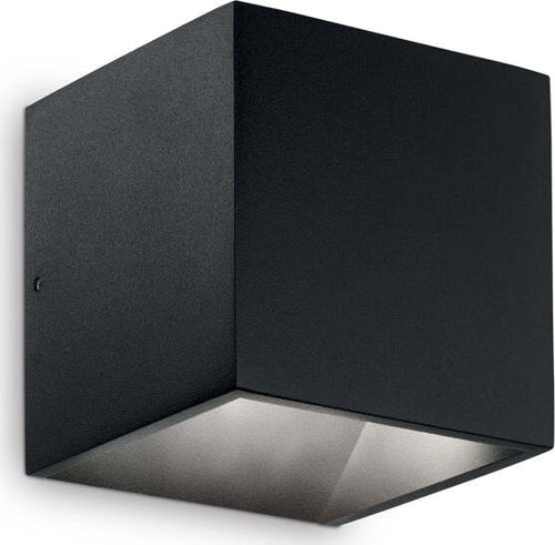 Applique-Moderna-Rubik-Alluminio-Nero-1-Luce-8,5W-4000K-Luce-Naturale