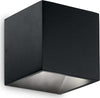 Applique-Moderna-Rubik-Alluminio-Nero-Led-8,5W-3000K-Luce-Calda