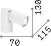 Applique-Moderna-Rudy-Metallo-Bianco-1-Luce-7W-3000K-Luce-Calda