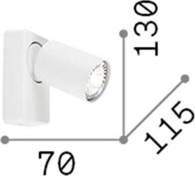 Applique-Moderna-Rudy-Metallo-Bianco-1-Luce-7W-3000K-Luce-Calda
