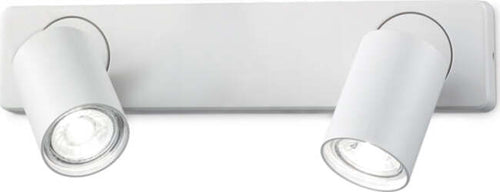 Applique-Moderna-Rudy-Metallo-Bianco-2-Luci-7W-3000K-Luce-Calda