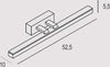 Applique-Moderna-Ruler-Metallo-Bianco-Led-18W