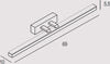 Applique-Moderna-Ruler-Metallo-Bianco-Led-24W