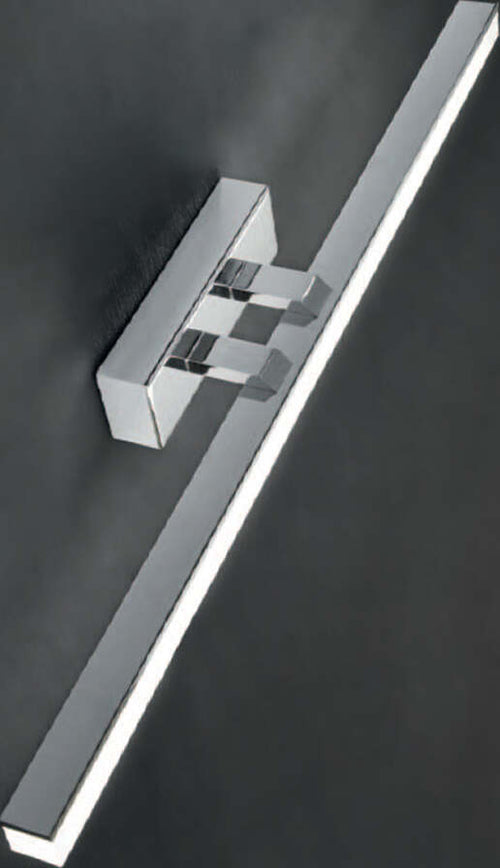 Applique-Moderna-Ruler-Metallo-Cromo-Grigio-Led-18W