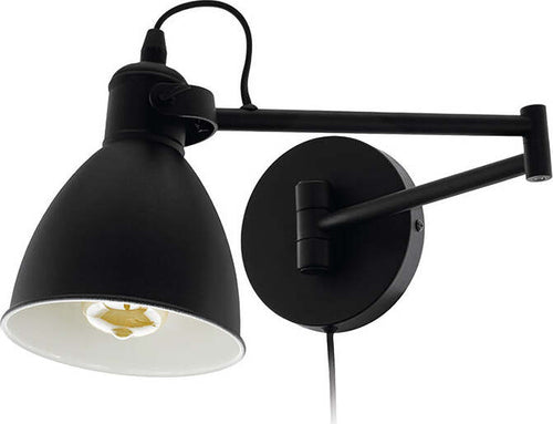 Applique-Moderna-San-Peri-1-Luce-Acciaio-Nero