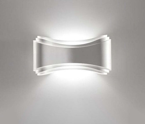 Applique-moderna-Selene-illuminazione-IONICA-1034-011-009-033-006-R7s-LED-metallo-biemissione-lampada-parete