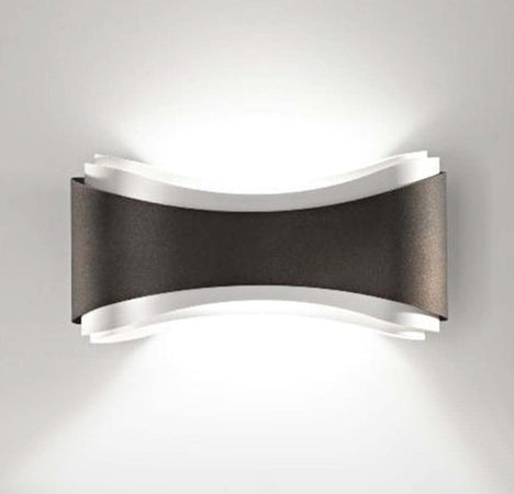 Applique-moderna-Selene-illuminazione-IONICA-1034-011-009-033-006-R7s-LED-metallo-biemissione-lampada-parete