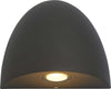 Applique-Moderna-Sentinella-Alluminio-Nero-Vetro-Trasparente-Led-3,48W-3000K