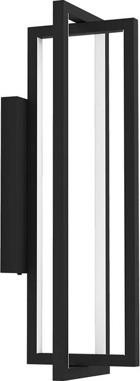 Applique-Moderna-Siberia-Led-Acciaio-Nero