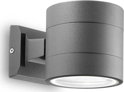 Applique-Moderna-Snif-Round-Alluminio-Antracite-1-Luce-G9-3W-3000K-Luce-Calda