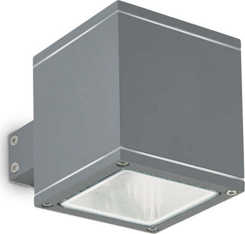 Applique-Moderna-Snif-Square-Alluminio-Antracite-1-Luce-G9-3W-3000K-Luce-Calda