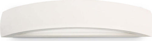 Applique-Moderna-Soda-Gesso-Bianco-2-Luci-Biemissione-E14