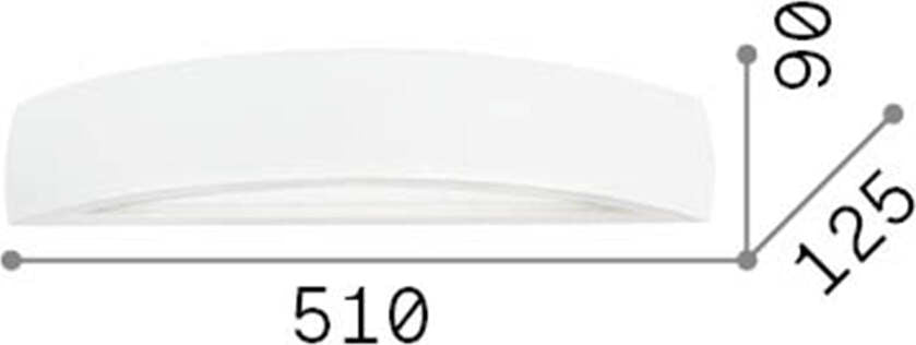 Applique-Moderna-Soda-Gesso-Bianco-2-Luci-Biemissione-E14