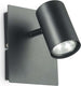 Applique-Moderna-Spot-Metallo-Nero-1-Luce-Gu10