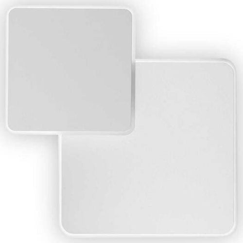 Applique-Moderna-Square-Pouche-Metallo-Bianco-Led-14W-3000K-Luce-Calda