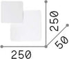 Applique-Moderna-Square-Pouche-Metallo-Bianco-Led-14W-3000K-Luce-Calda