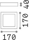 Applique-Moderna-Square-Universal-Alluminio-Plastiche-Bianco-Led-13,5W-3000K-D17