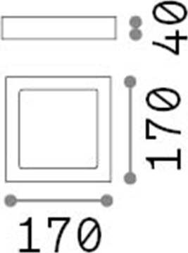 Applique-Moderna-Square-Universal-Alluminio-Plastiche-Bianco-Led-13,5W-3000K-D17