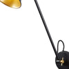 Applique-Moderna-Swinf-Arm-Acciaio-Nero-Oro-1-Luce-E27