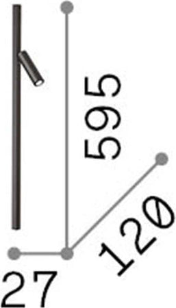 Applique-Moderna-Syntesi-Metallo-Bianco-Led-3W-3000K-Luce-Calda