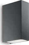 Applique-Moderna-Tetris-2-Alluminio-Antracite-2-Luci-3W-3000K-Luce-Calda