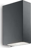 Applique-Moderna-Tetris-2-Alluminio-Antracite-2-Luci-3W-3000K-Luce-Calda