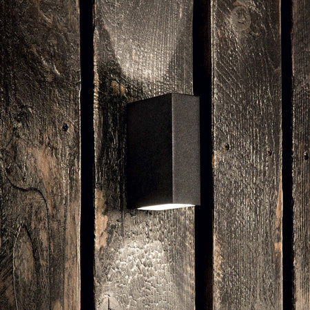 Applique-Moderna-Tetris-2-Alluminio-Antracite-2-Luci-3W-3000K-Luce-Calda