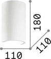 Applique-Moderna-Tonda-Flash-Gesso-Bianco-1-Luce-G9-3W-3000K-Luce-Calda