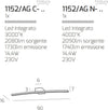 Applique-moderna-Top-Light-CURVED-1152-AG-BI-LED-metallo-lampada-parete