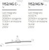 Applique-moderna-Top-Light-CURVED-1152-AG-CR-LED-metallo-lampada-parete