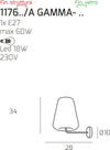 Applique-moderna-Top-Light-DOUBLE-SKIN-1176-A-GAMMA-E27-LED-vetro-lampada-parete