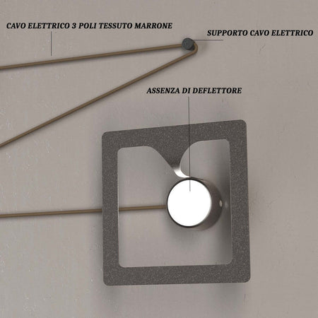 Applique-moderna-Top-Light-GASOLINE-1171-1-GX53-LED-lampada-parete-componibile