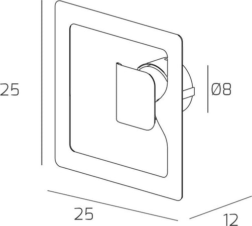 Applique-moderna-Top-Light-GASOLINE-1171-1-GX53-LED-lampada-parete-componibile