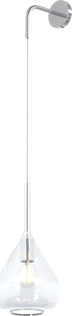 Applique-moderna-Top-Light-KONA-1177-CR-A-TR-E27-LED-lampada-parete-vetro