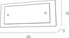 Applique-Moderna-Tray-Metallo-Bianco-Vetro-Foglia-Argento-2-Luci-E27