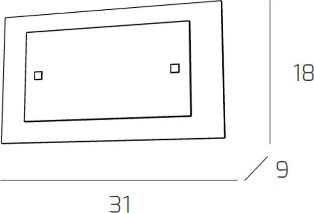 Applique-Moderna-Tray-Metallo-Bianco-Vetro-Nero-1-Luce-E27