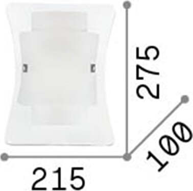 Applique-Moderna-Triplo-Vetro-Bianco-1-Luce-E27