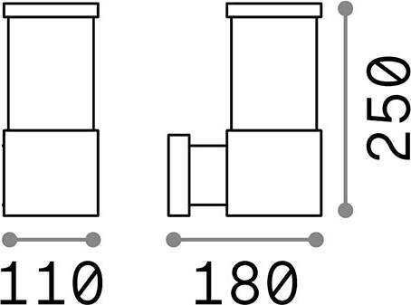 Applique-Moderna-Tronco-Alluminio-Antracite-1-Luce-E27