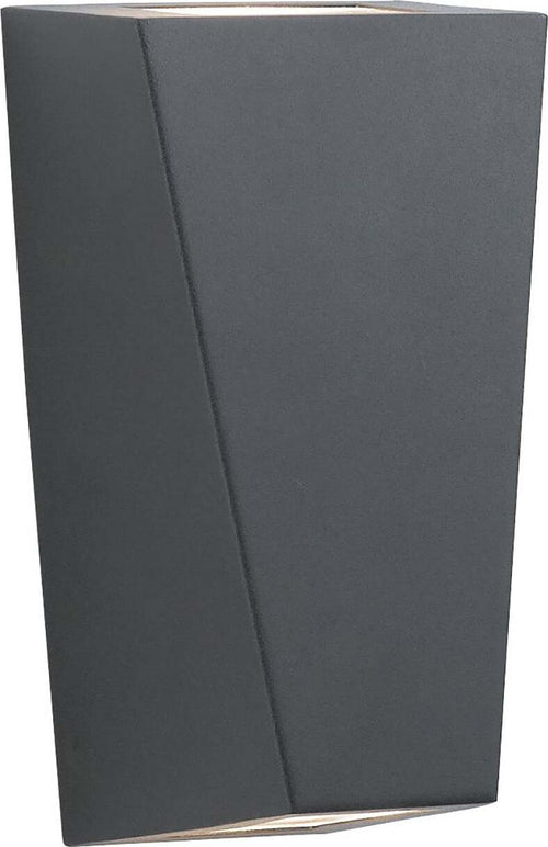 Applique-Moderna-Troy-Alluminio-Nero-2-Luci-Gu10