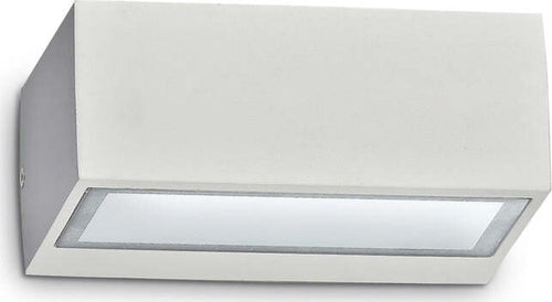 Applique-Moderna-Twin-Alluminio-Bianco-1-Luce-G9-3W-3000K-Luce-Calda