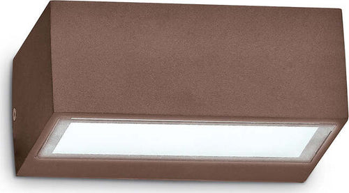 Applique-Moderna-Twin-Alluminio-Coffee-1-Luce-G9-3W-3000K-Luce-Calda