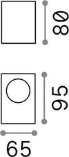 Applique-Moderna-Up-Alluminio-Antracite-1-Luce-G9-3W-3000K-Luce-Calda