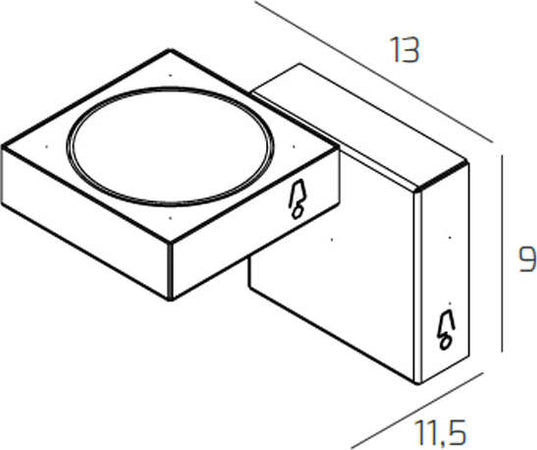 Applique-Moderna-Up-Metallo-Bianco-1-Luce-Gx53