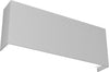 Applique-Moderna-Wally-Metallo-Grigio-2-Luci-2G11-30Cm