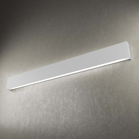 Applique-Moderna-Wally-Metallo-Grigio-4-Luci-2G11-117Cm