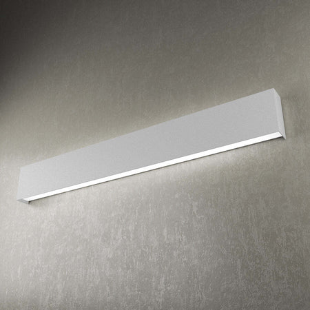Applique-Moderna-Wally-Metallo-Grigio-4-Luci-2G11-90Cm