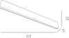 Applique-Moderna-Wally-Metallo-Sabbia-4-Luci-2G11-117Cm