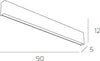 Applique-Moderna-Wally-Metallo-Sabbia-4-Luci-2G11-90Cm